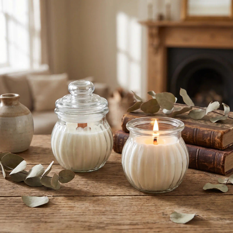 شمع معطر بانکه کدو هلوایی